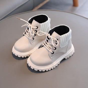 Βρεφικά Παιδικά Κοντά Μποτάκια Αγόρια Παπούτσια Φθινοπωρινά Χειμώνα Δερμάτινα Παιδικά Μπότες Μόδα για νήπια Κοριτσίστικα Μπότες Παιδικά παπούτσια για χιόνι