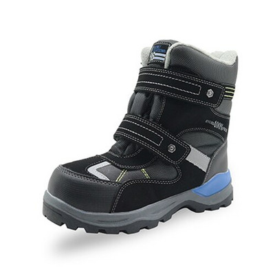 Apakowa zimske čizme za snijeg za dječake, dječje vodootporne tople vunene gležnjače s reflektirajućom trakom, cipele za planinarenje za male dječake