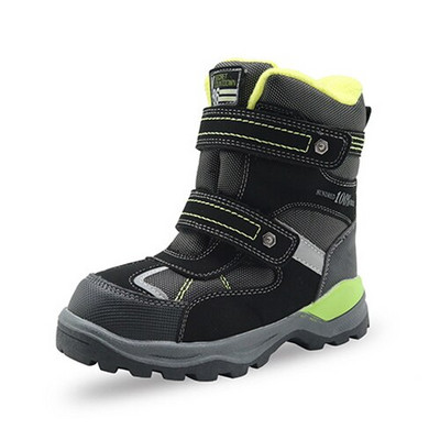 Apakowa zimske čizme za snijeg za dječake, dječje vodootporne tople vunene gležnjače s reflektirajućom trakom, cipele za planinarenje za male dječake