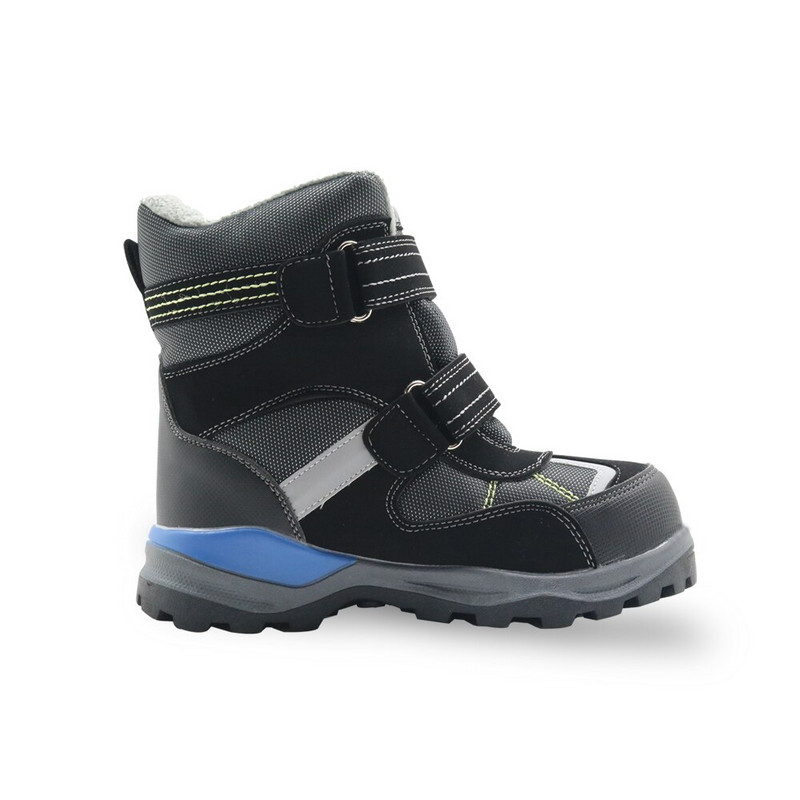 Apakowa zimske čizme za snijeg za dječake, dječje vodootporne tople vunene gležnjače s reflektirajućom trakom, cipele za planinarenje za male dječake