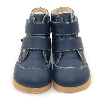 Παιδικές μπότες χιονιού 2022 Νέα χειμωνιάτικα γνήσιο δέρμα παιδικά παπούτσια με επένδυση από βαμβάκι Μόδα Flat μπότες για αγόρια και κορίτσια