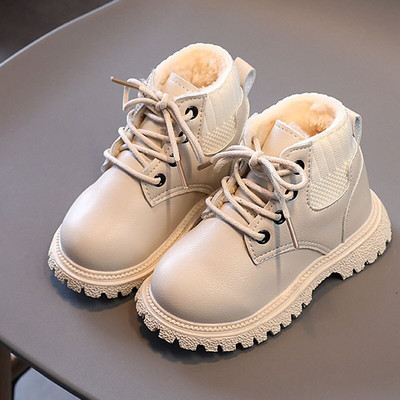 2022 m. žiemos vaikiški batai mergaitėms berniukams pliušiniai batai laisvalaikio šilti batai vaikiški madingi sportbačiai kūdikių sniego batai CSH1160