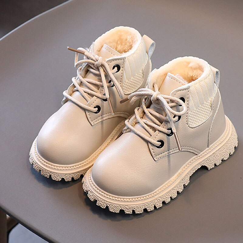 2022 m. žiemos vaikiški batai mergaitėms berniukams pliušiniai batai laisvalaikio šilti batai vaikiški madingi sportbačiai kūdikių sniego batai CSH1160