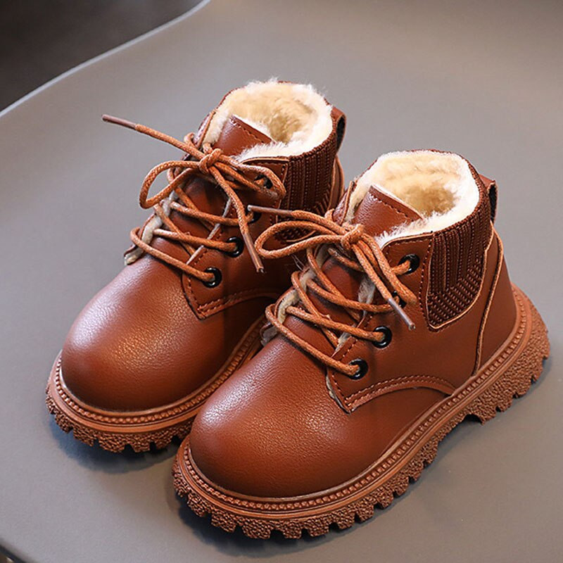 2022 m. žiemos vaikiški batai mergaitėms berniukams pliušiniai batai laisvalaikio šilti batai vaikiški madingi sportbačiai kūdikių sniego batai CSH1160