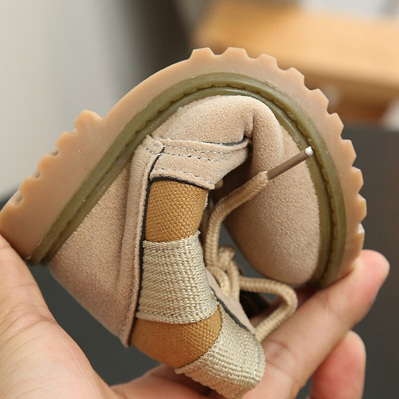 Βρεφικά Παιδικά Κοντά Μποτάκια Αγόρια Κοριτσίστικα Παπούτσια Φθινόπωρο Χειμώνας Δερμάτινα Παιδικά Μποτάκια Μόδα για νήπια Παιδικά παπούτσια για χιόνι