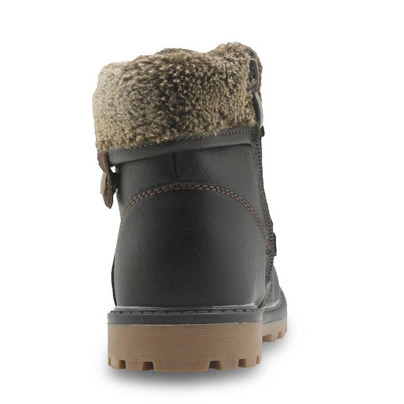 Apakowa Engleska Jesenske čizme s patentnim zatvaračem Plišane linng tople dječačke proljetne gležnjače Kids Martin cipele bez mirisa za djecu