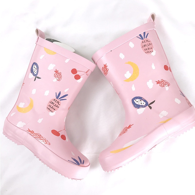 Tüdrukutele Poisile Kummist vihmasaapale Lastele Tüdrukutele Laste Kummikutele Veekindlad Pehmed vihmakingad Baby Water Shoes suurus 23-32