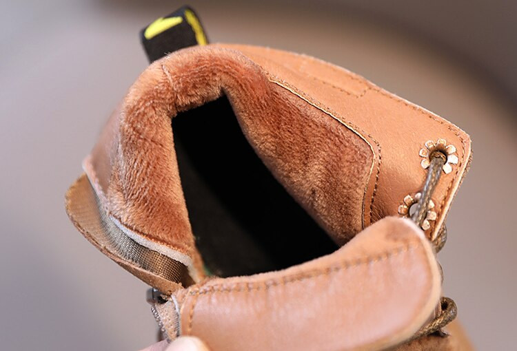 Bērnu dabīgās ādas Martin zābaki 2021 ziemas jauni Keep warm Girls Fashion pretslīdes matēti zēnu īsie zābaki 1-3 gadi