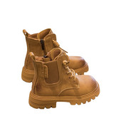 Nove dječje cipele Čizme za dječake od prave kože Dječje gležnjače Chelsea modne ležerne ležerne crno smeđe jesen zima kratke plišane 03A