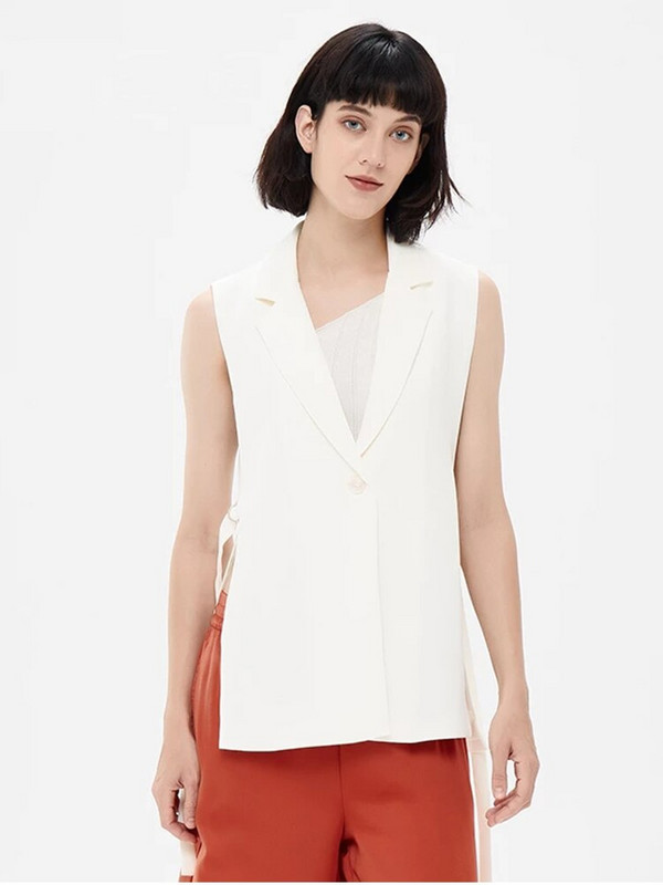 DUOPERI jaka Sieviešu žakete Gilet Veste bez piedurknēm Modes Ikdienas apģērbi Sieviešu veste Topi veste Femme