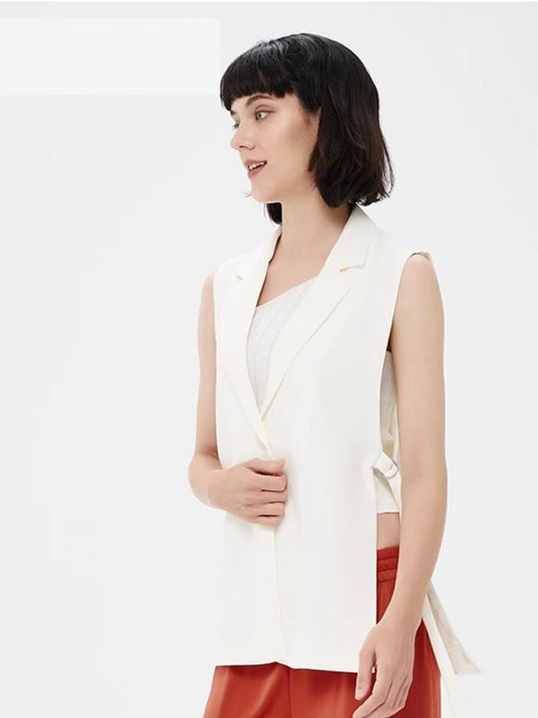 DUOPERI jaka Sieviešu žakete Gilet Veste bez piedurknēm Modes Ikdienas apģērbi Sieviešu veste Topi veste Femme