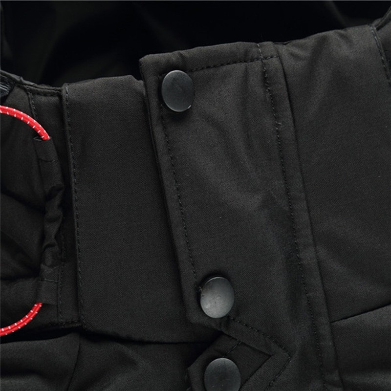 2022. gada ziemas sniega dūnu jaka Vīriešu ikdienas bieza, silta parka mēteļi ar kapuci, daudzkabatu baltā pīļu dūnu vējjaka jaka virsjaka