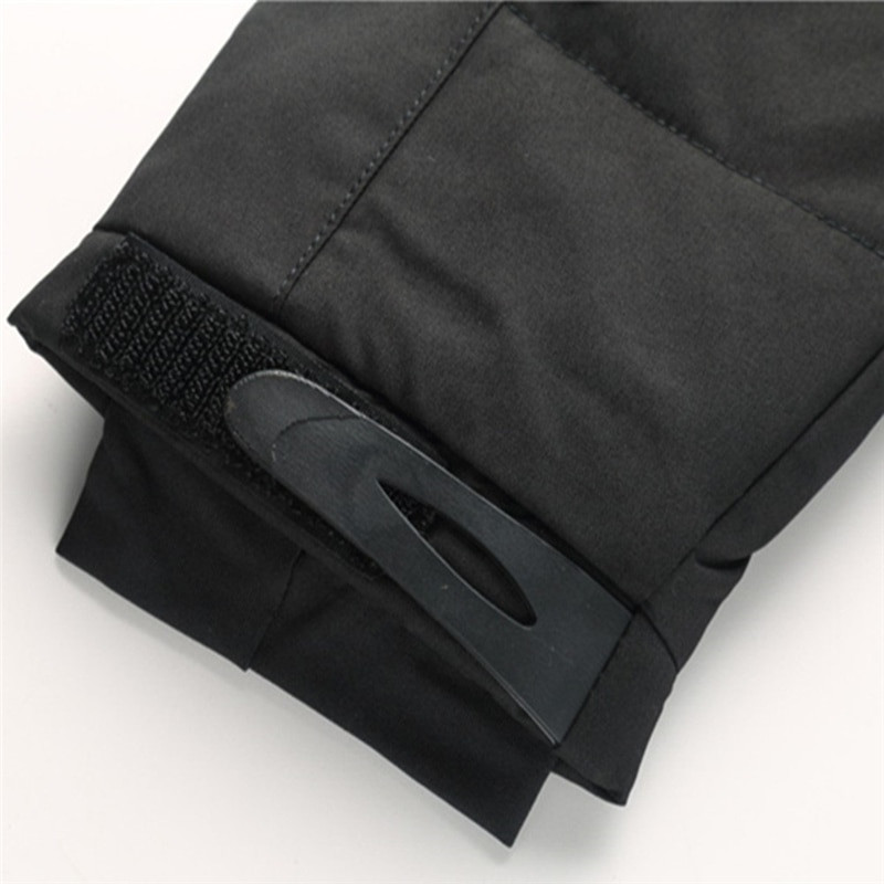 2022. gada ziemas sniega dūnu jaka Vīriešu ikdienas bieza, silta parka mēteļi ar kapuci, daudzkabatu baltā pīļu dūnu vējjaka jaka virsjaka