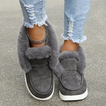 2022 Νέες γυναικείες μπότες Thickening Plus Velvet Winter Fashion Ζεστές κοντές μπότες Βαμβακερά παπούτσια Γυναικείες μπότες για χιόνι Χειμερινές μπότες