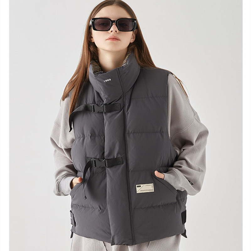 2022. gada jauni pāru modeļi, kokvilnas veste vīriešu un sieviešu vienāda rudens un ziemas ārēja apģērba gadījuma brīva veste jaka