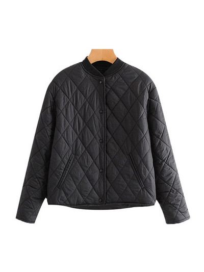 KPYTOMOA sieviešu modes vienrindas, brīvi polsterētas jakas mētelis ar garām piedurknēm, kabatas sieviešu virsdrēbes, eleganti topi