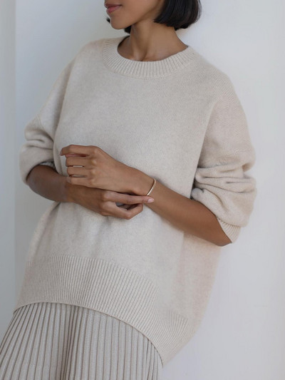 Pamata lielizmēra džemperi sievietēm Rudens Rožu Sarkans Trikotāžas Pulovers Top Candy Colors Ziemas silts, mīksts O kakla sieviešu džemperis.