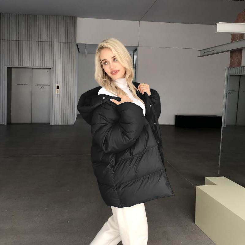 2022 Sieviešu ziemas jaka mētelis Stilīgs Biezs Silts pūkains Parka Sieviešu ūdensnecaurlaidīgs virsējais mētelis New Hot