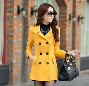 M-3XL rudens pavasara vilnas jaka Sieviešu divrindu mēteļi Elegants mētelis pamata mētelis kabatas vilnas garais mētelis Top 200