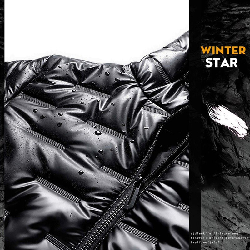 2022 Jesen Bubble Podstavljena Odjeća Zimske Jakne Muške Svijetle Parke Zadebljane Tople Srebrne Vodootporne Jakne Muške Donje Kapute S-6Xl