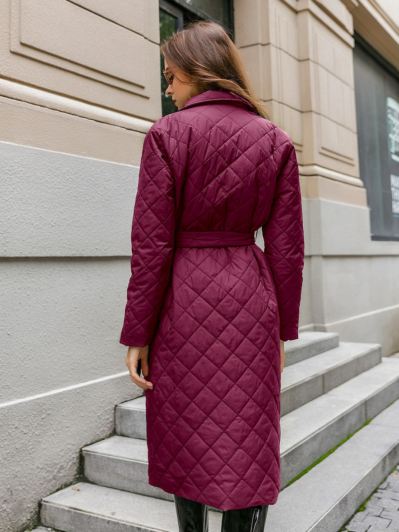 Paprastas medvilninis paminkštintas ilgas žieminis paltas moteriškas Kasdienis kišeninis moteriškas parkas High street pritaikyta apykakle stilingas paltas 2020 m.