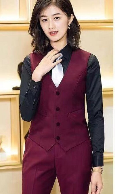 YASUGUOJI 2021. gada jauns modes bizness Slim Fit sieviešu veste OL V kakls, oficiāla biroja sieviešu vestes mētelis Liela izmēra darba apģērba formas