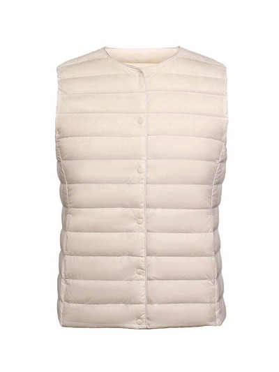 NewBang 90% matēta auduma sieviešu siltās vestes īpaši vieglas dūnu veste sievietēm divvirzienu veste Pārnēsājama silta bezpiedurkņu ziemas odere