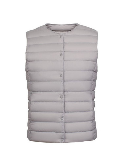 NewBang 90% matēta auduma sieviešu siltās vestes īpaši vieglas dūnu veste sievietēm divvirzienu veste Pārnēsājama silta bezpiedurkņu ziemas odere