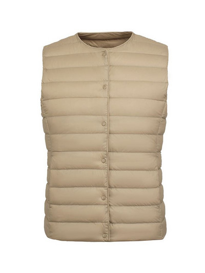 NewBang 90% matēta auduma sieviešu siltās vestes īpaši vieglas dūnu veste sievietēm divvirzienu veste Pārnēsājama silta bezpiedurkņu ziemas odere