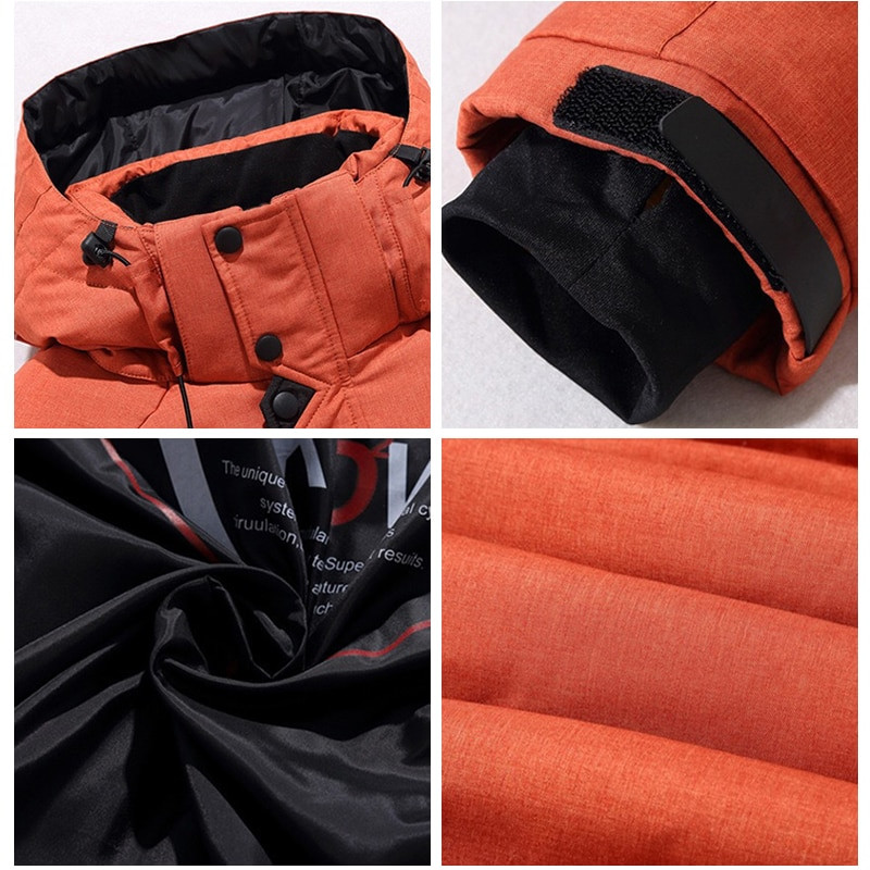 2021. gada jauns zīmols vīriešu ziemas dūnu jakas Biezas baltas pīļu dūnu siltas parkas mēteļi ikdienas modes augstas kvalitātes polsterēta vīriešu jaka