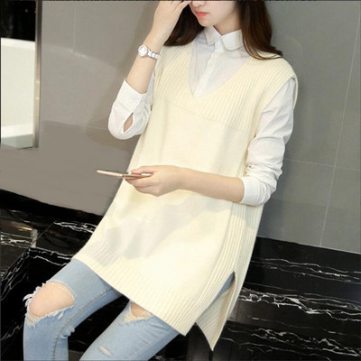 Liela izmēra 4XL sieviešu trikotāžas džemperis bez piedurknēm Sieviešu veste Sieviešu džemperi, pusaudžu skolas meiteņu veste, velkama sieviete