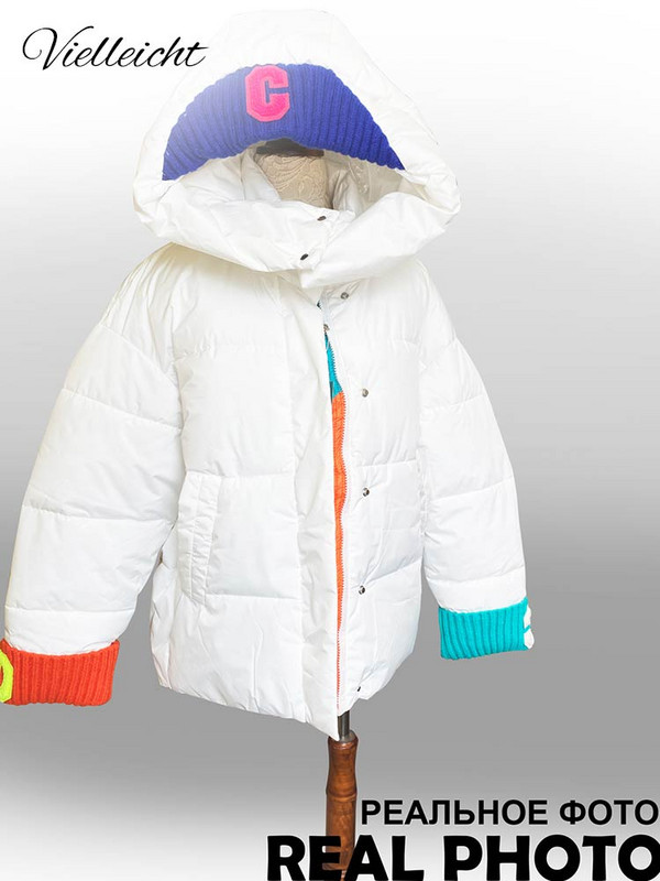 Vielleicht 2022. gada jauna ziemas sieviešu parka jakas, vaļīgas kapuces, biezs, silts, polsterēts mētelis, adīts sieviešu ziemas virsdrēbju jaka