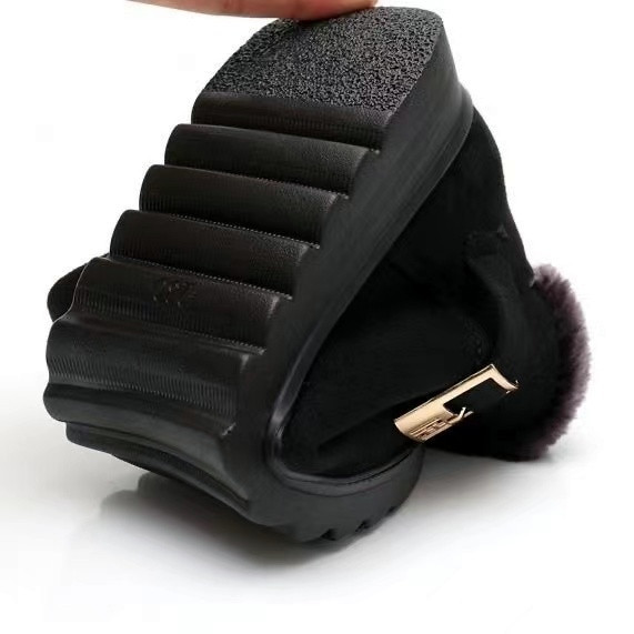 Ziemas zābaki Sieviešu silti plīša sniega zābaki sievietēm Potīte Botas Mujer Rāvējslēdzējs Neslīdoši Loafers Sieviešu ikdienas komforta apavi ar plakaniem apaviem