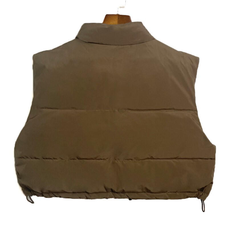 Νέα φθινοπωρινή μόδα γυναικεία ρούχα Κομψά πουπουλένια φουσκωτά γυναικεία γιλέκα Μπουφάν Εξωτερικά ρούχα Puffer Casual χειμωνιάτικα αμάνικα γιλέκα