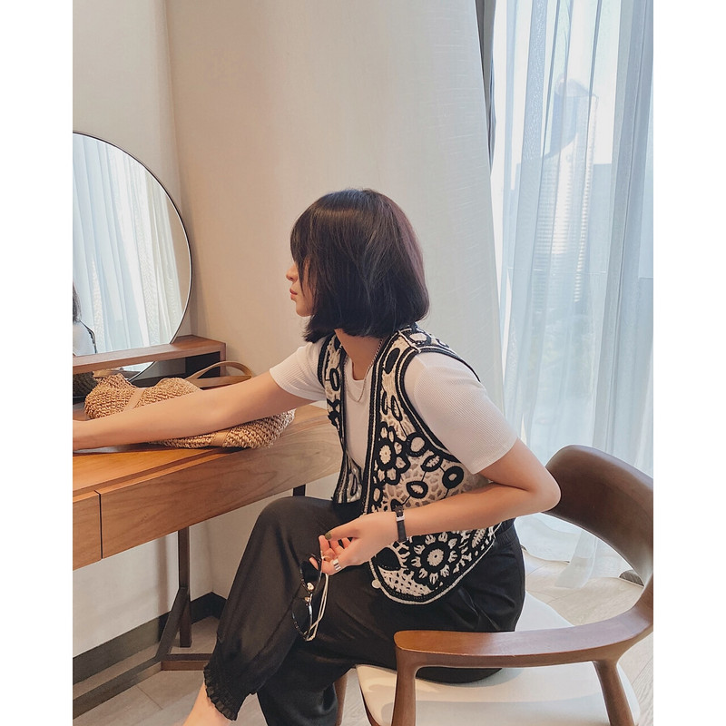 2022 Za Oem Γυναικεία Άνοιξη Καλοκαίρι Πλεκτά Πλεκτά Πουλόβερ Γιλέκα Y2k Γιλέκο Αμάνικα Ρούχα Νέα Vintage Crop Tops Ζακέτα