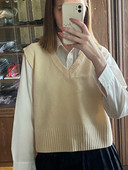 Γυναικείο Γιλέκο Πουλόβερ Χειμερινό Πλεκτό Παλτό Αμάνικο Ζεστό Πουλόβερ Γιλέκο για Γυναικείο Σχολικό Γιλέκο Κοριτσιού Σώμα πιο ζεστό κυρίες