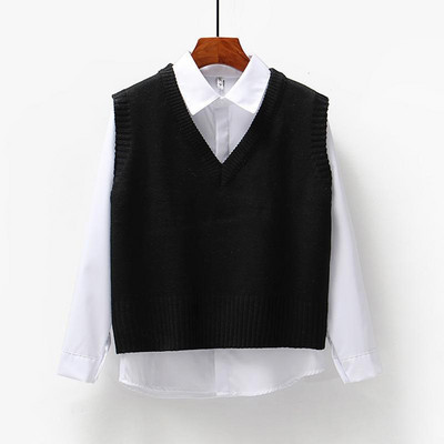 Γυναικείο Γιλέκο Πουλόβερ Χειμερινό Πλεκτό Παλτό Αμάνικο Ζεστό Πουλόβερ Γιλέκο για Γυναικείο Σχολικό Γιλέκο Κοριτσιού Σώμα πιο ζεστό κυρίες