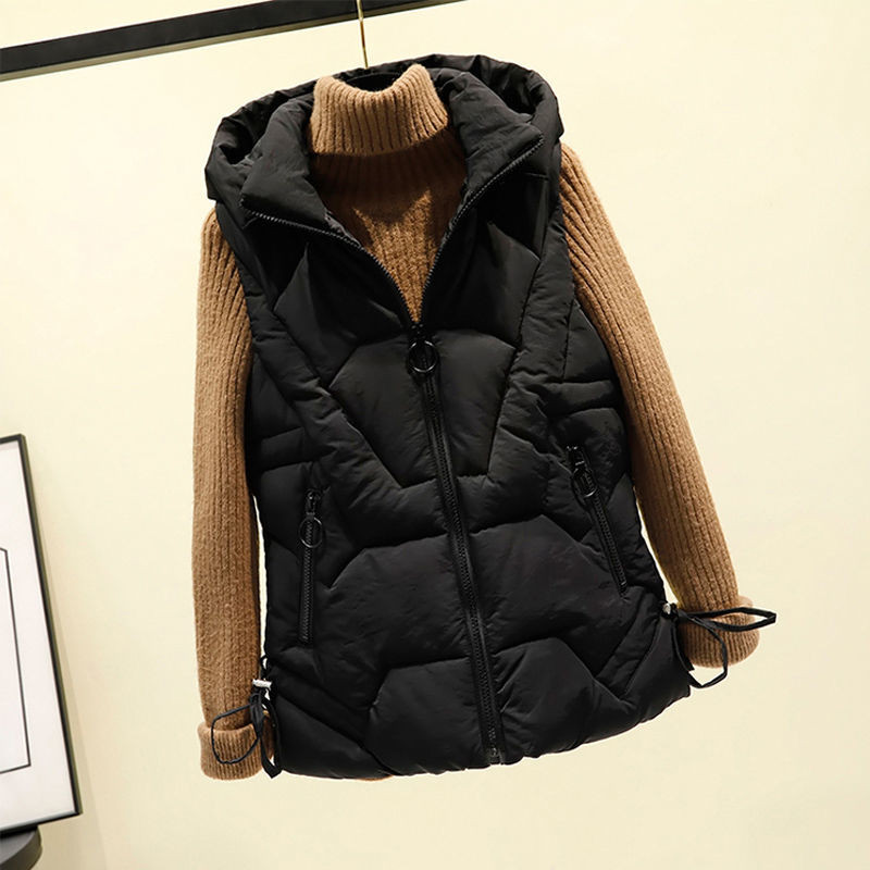 Ženski prsluk s kapuljačom i patentnim zatvaračem, modni ležerni ženski, lijepi, topli ženski prsluk, gornja odjeća jeftina veleprodaja