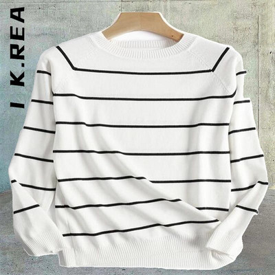 I K.Rea trikotāžas modes sieviešu džemperis Meiteņu lēts mīksts trikotāžas džemperis Elegants ikdienas tops sieviešu korejiešu sieviešu džemperi sievietēm