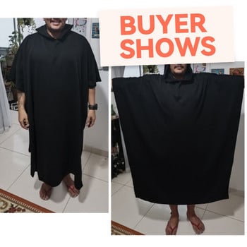 INCERUN Fashion Ανδρικά παλτό με κουκούλα μασίφ Poncho Loose 2022 Streetwear Punk Αντιανεμικό Ανδρικά Μπουφάν χειμερινά μακριά κάπα 5XL