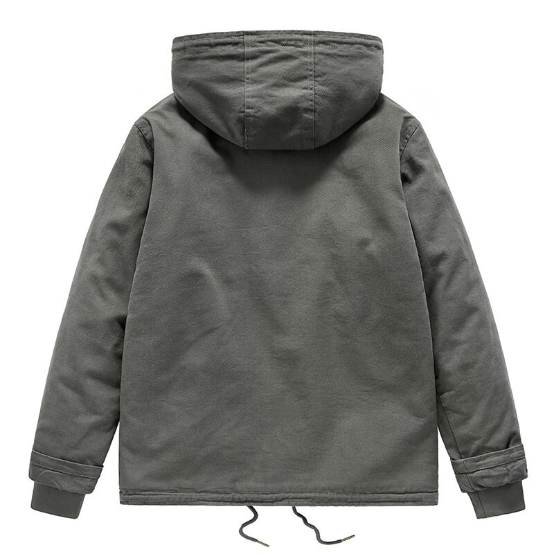 2022. gada vīriešu ziemas jaka Parkas mētelis kokvilnas jaka ar kapuci Vīriešu bieza silta ikdienas virsdrēbes Flīsa virsjaka apģērbi vīriešu jauni 5XL