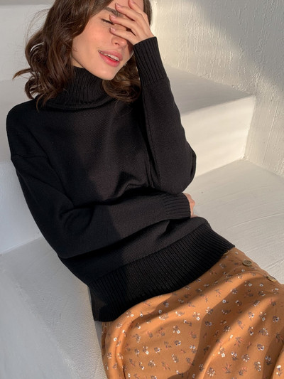 2022. gada jauns rudens ziemas sieviešu džemperis Klein Blue Basic sieviešu džemperis trikotāžas puloveri džemperi ar apkakli Sieviešu rozā sarkani topi