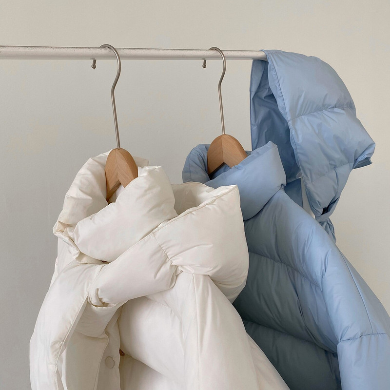 HXJJP Sieviešu biezas ar īsu kapuci lielizmēra parku jakas, 2022. gada ziemas, garām piedurknēm, pogas, kabatas, sieviešu silts mētelis