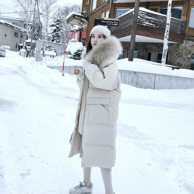 2022. gada sieviešu divpusēja gara jaka ziemas bruņurupuču mētelis silts parks sniega virsdrēbes Lielizmēra gara ziemas jaka