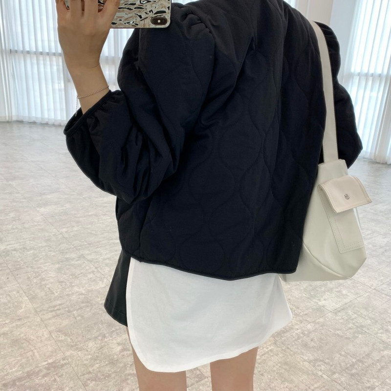 Alien Kitty Eleganta, masīva īsa jaka sievietēm korejiešu stilā, 2021. gada jauns rudens ziemas parks, brīvs, ikdienišķs sieviešu mētelis ar V veida kakla izgriezumu