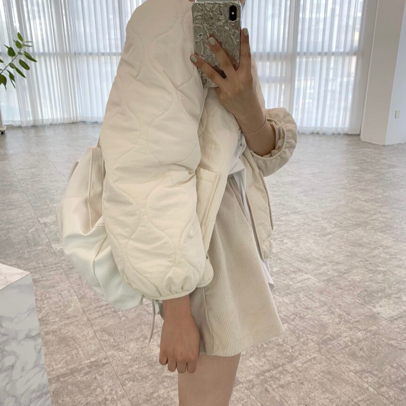 Alien Kitty Eleganta, masīva īsa jaka sievietēm korejiešu stilā, 2021. gada jauns rudens ziemas parks, brīvs, ikdienišķs sieviešu mētelis ar V veida kakla izgriezumu