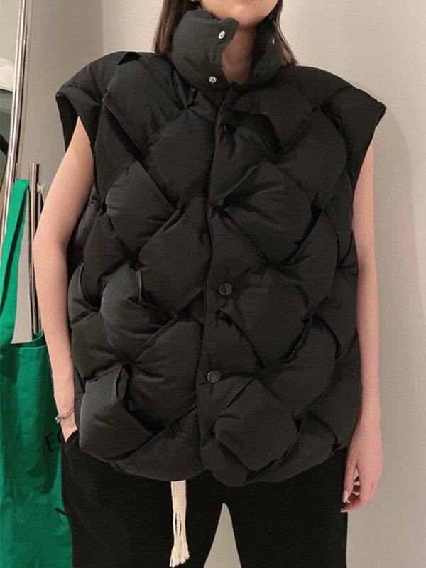 Lagabogy 2022 augstākās kvalitātes ziemas sieviešu High Street trikotāža, 90% balta pīles dūnu veste bez piedurknēm sievietēm, brīva, silta jaka