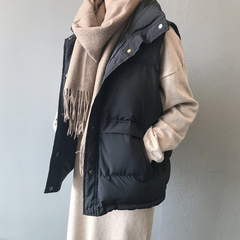 Vairumtirdzniecība 2021. gada jaunums Liela izmēra ziemas jaka, pārdošana bez piedurknēm, sieviešu modes ikdienas silta sieviešu veste sieviešu mēteļi