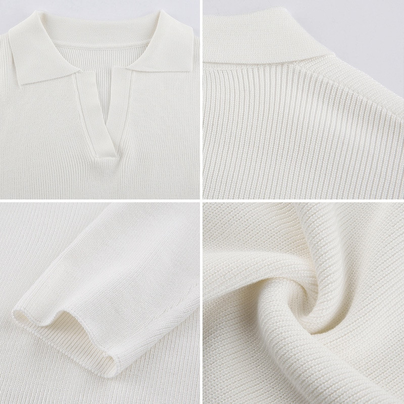 Pamata džemperis ar apkakli ar augstu V kakla izgriezumu, silts džemperis ikdienas rudens ziemas sieviešu džemperi Vintage smilškrāsas trikotāžas džemperis sievietēm