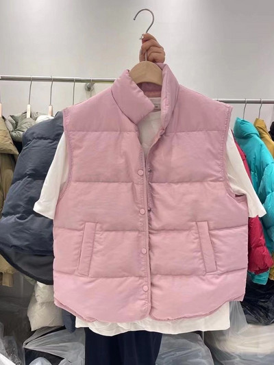 Lagabogy 2022, jauna ziemas sieviešu īpaši viegla dūnu veste, sieviešu ikdienas brīva veste, balts pīles dūnu mētelis ar vienrindu